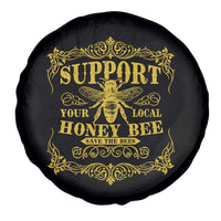 Funny Beekeeping Spare Tire Cover Support Your Local Honey Bee Beekeeper