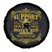 Funny Beekeeping Spare Tire Cover Support Your Local Honey Bee Beekeeper