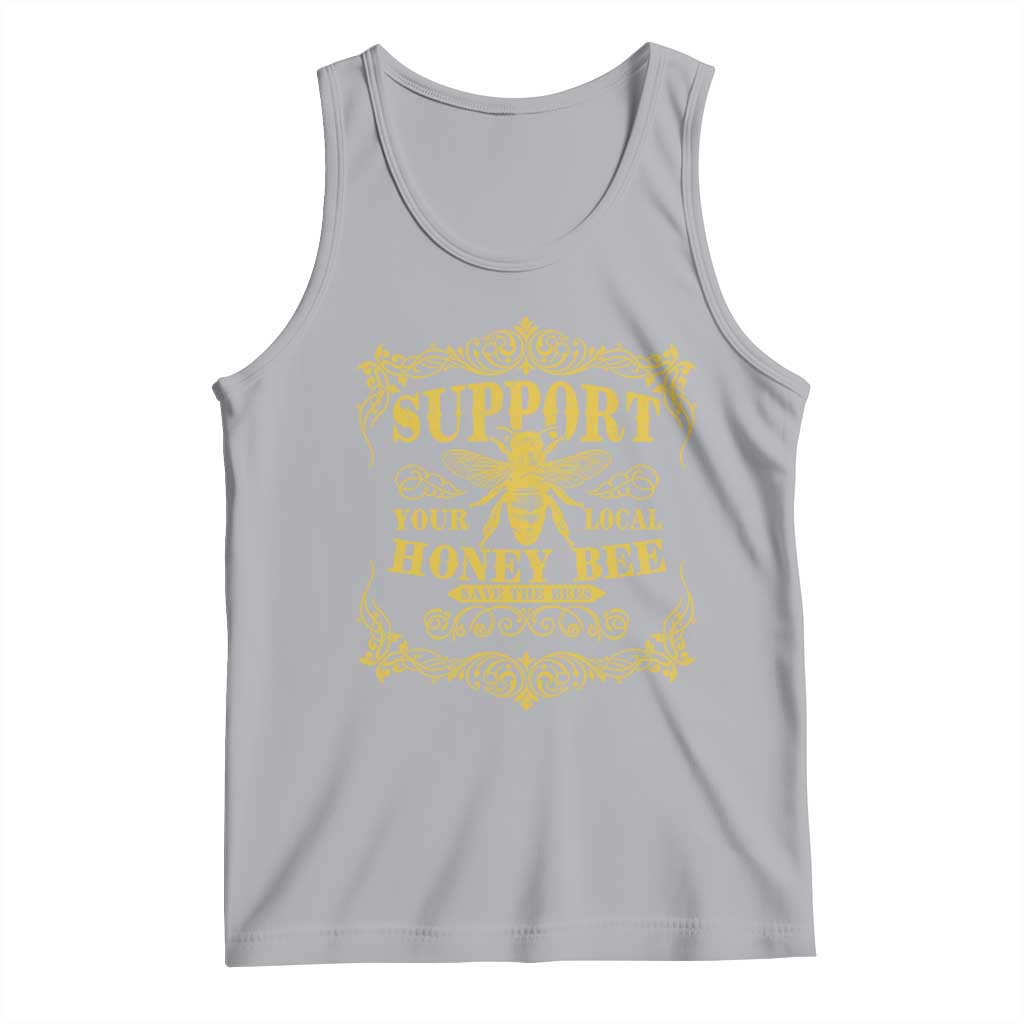 Funny Beekeeping Tank Top Support Your Local Honey Bee Beekeeper