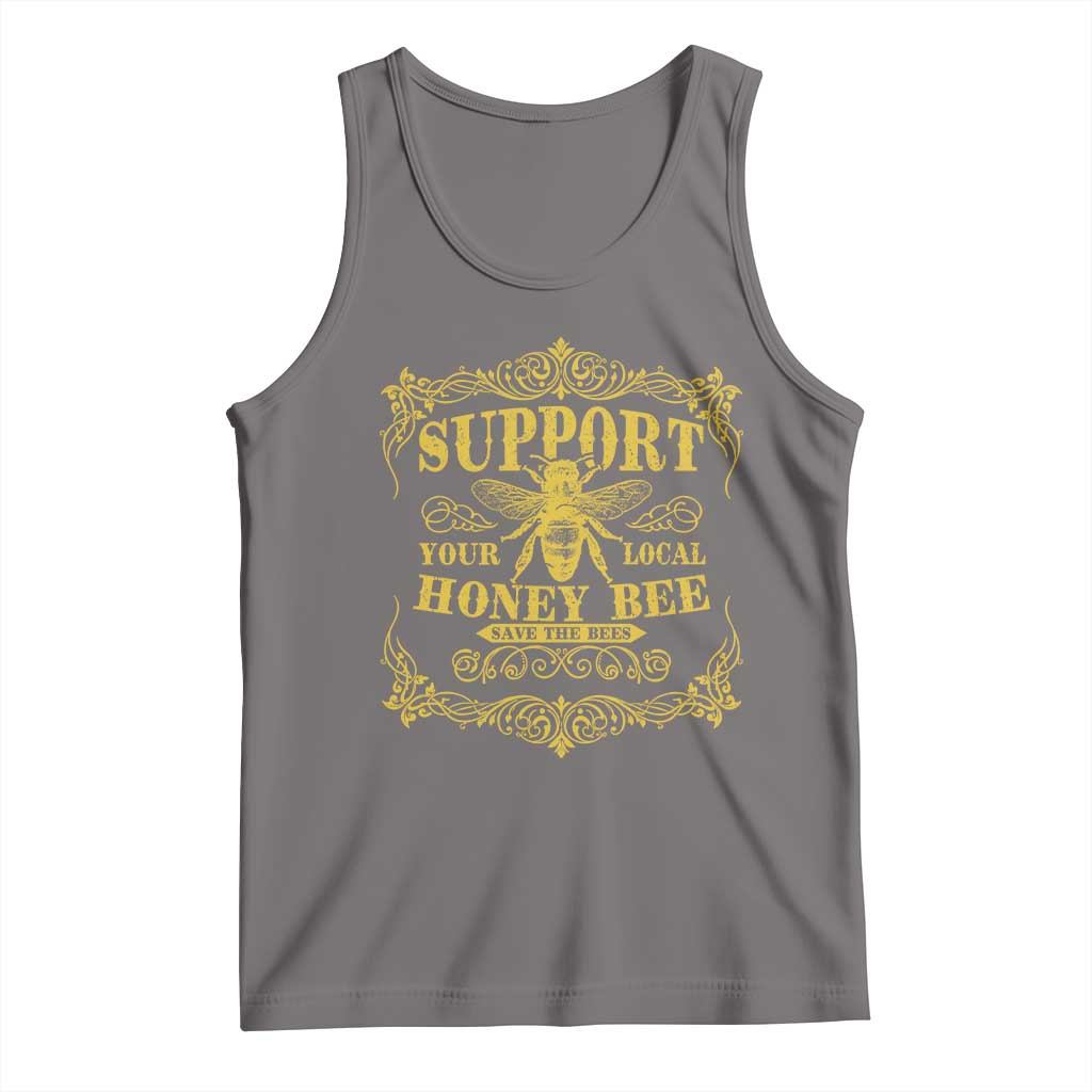 Funny Beekeeping Tank Top Support Your Local Honey Bee Beekeeper