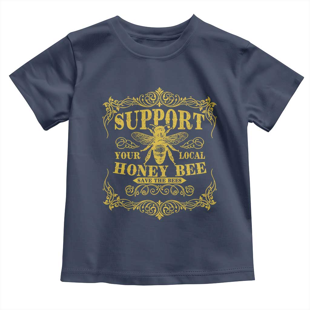 Funny Beekeeping Toddler T Shirt Support Your Local Honey Bee Beekeeper