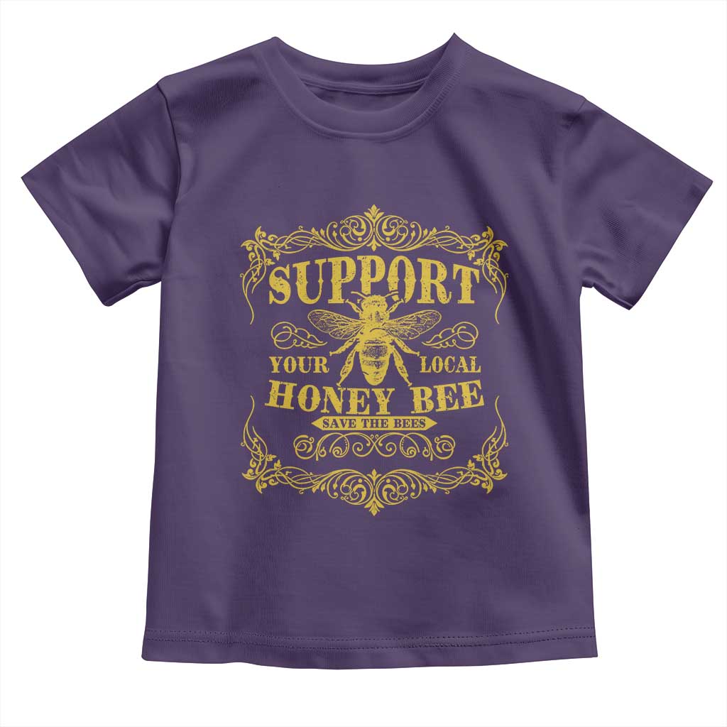 Funny Beekeeping Toddler T Shirt Support Your Local Honey Bee Beekeeper