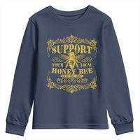 Funny Beekeeping Youth Sweatshirt Support Your Local Honey Bee Beekeeper