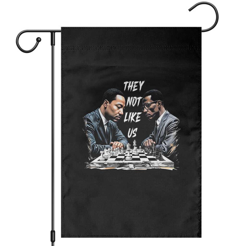 Martin Luther King Malcolm X Garden Flag They Not Like Us Black Leaders - Wonder Print Shop