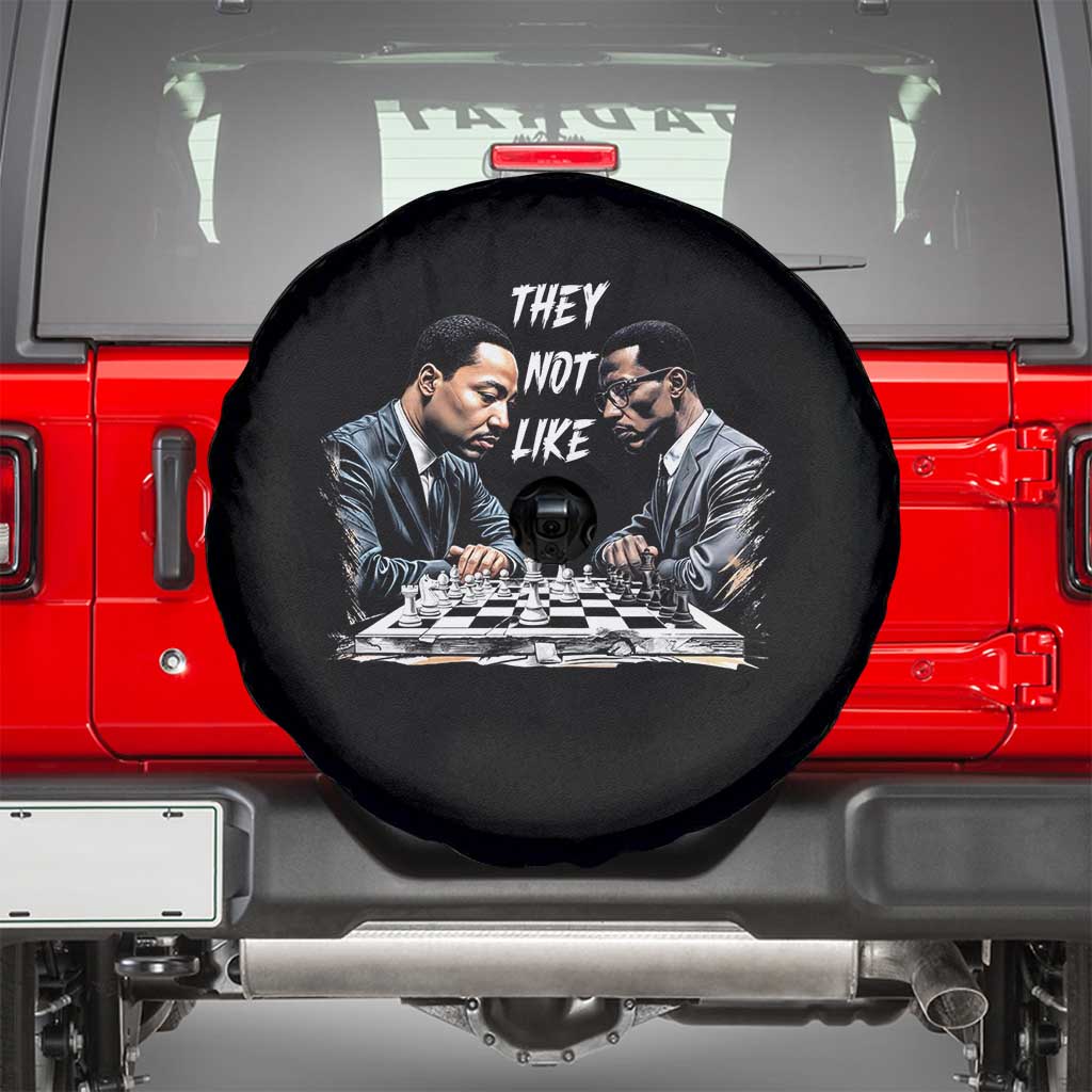 Martin Luther King Malcolm X Spare Tire Cover They Not Like Us Black Leaders - Wonder Print Shop
