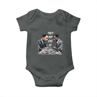 Martin Luther King Malcolm X Baby Onesie They Not Like Us Black Leaders - Wonder Print Shop