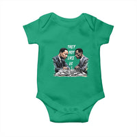 Martin Luther King Malcolm X Baby Onesie They Not Like Us Black Leaders - Wonder Print Shop