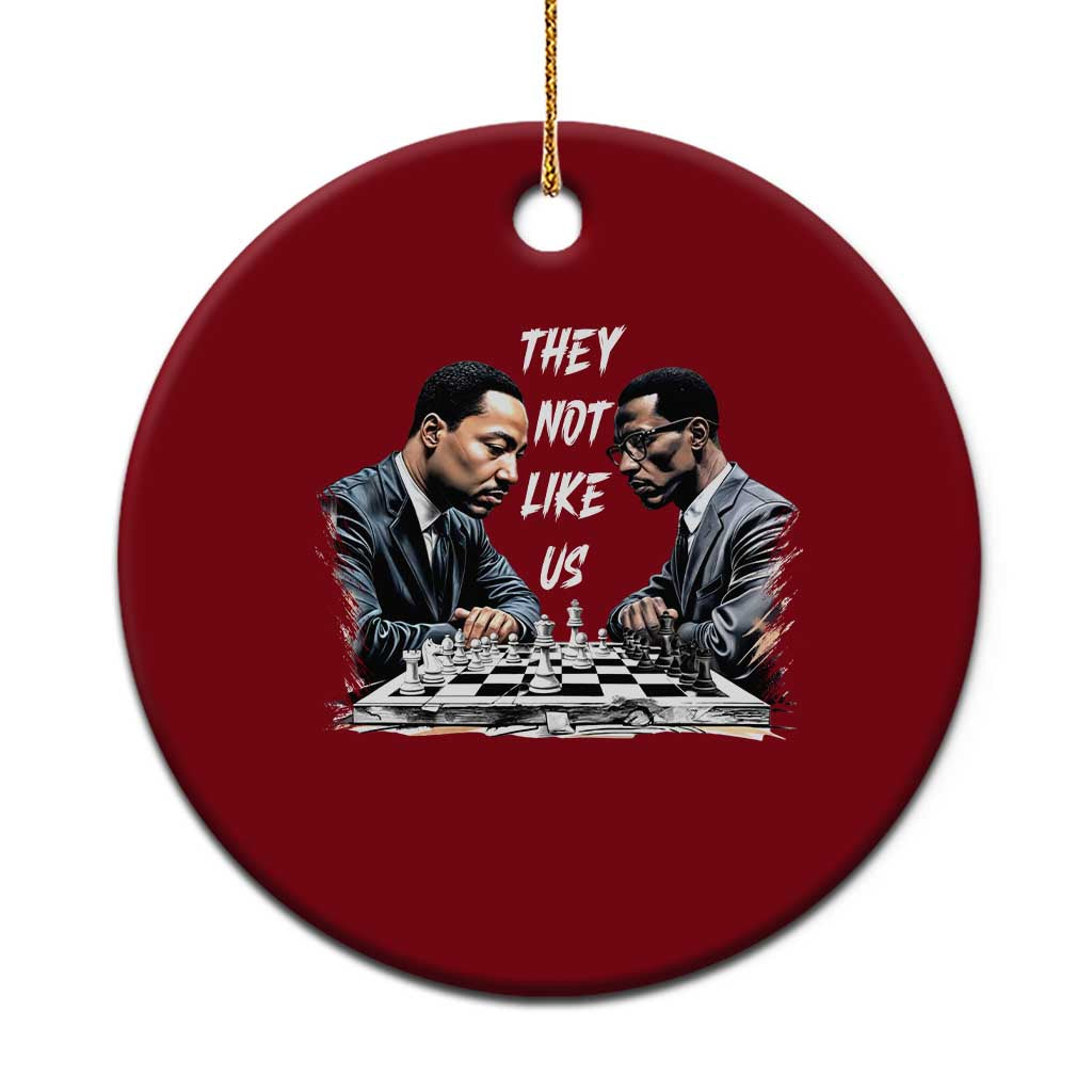 Martin Luther King Malcolm X Ceramic Ornament They Not Like Us Black Leaders - Wonder Print Shop