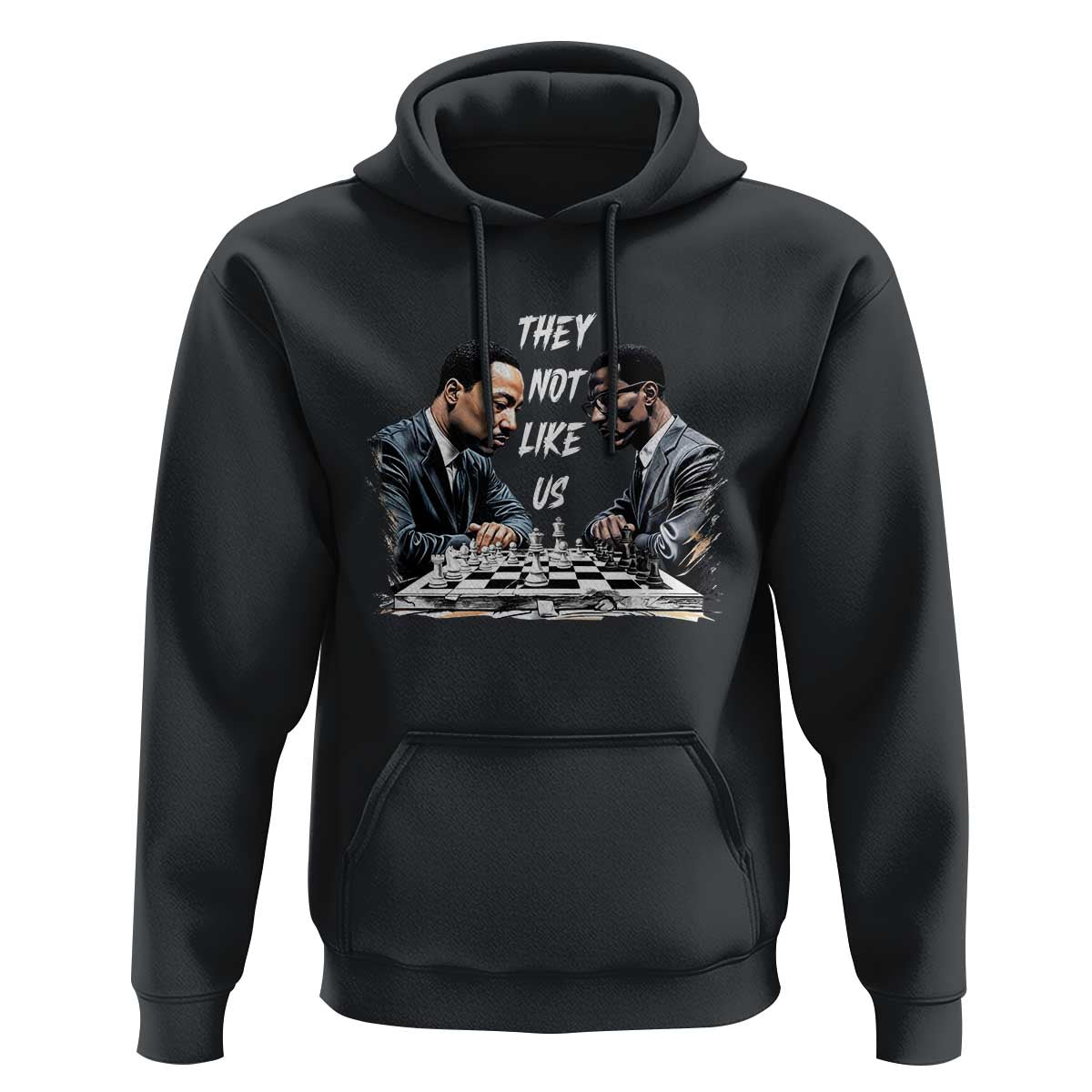 Martin Luther King Malcolm X Hoodie They Not Like Us Black Leaders - Wonder Print Shop