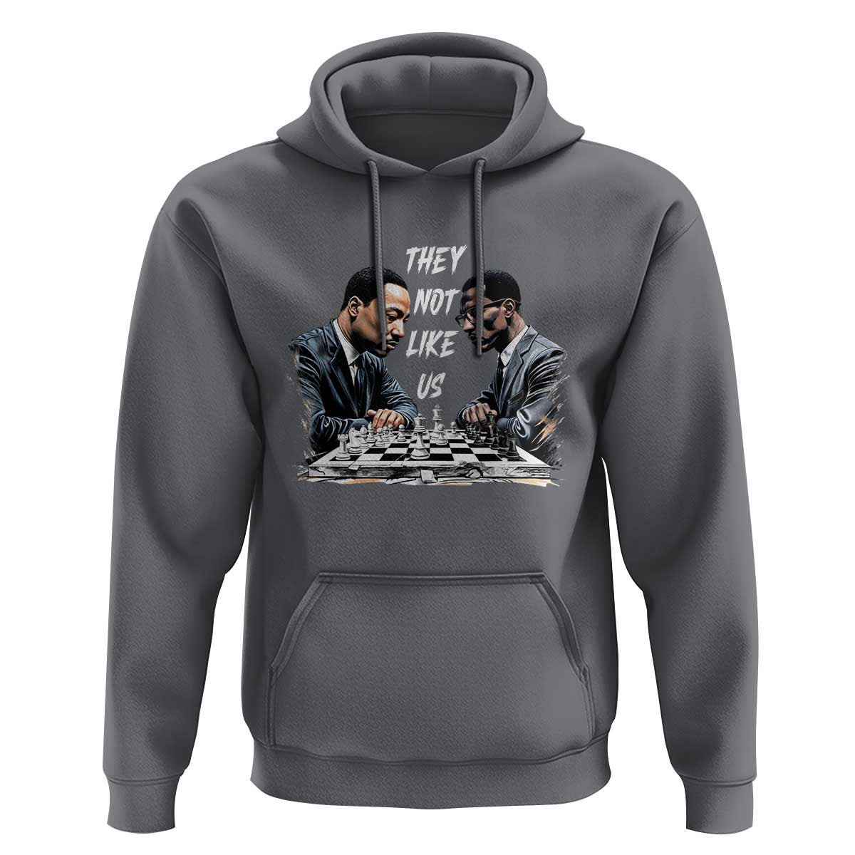 Martin Luther King Malcolm X Hoodie They Not Like Us Black Leaders - Wonder Print Shop