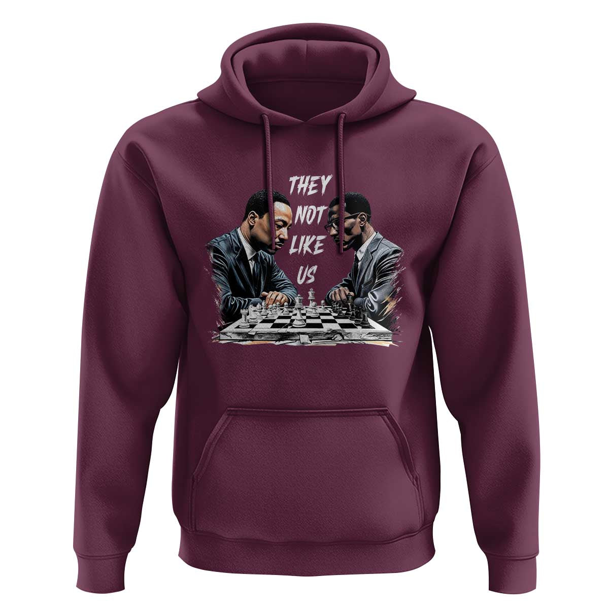 Martin Luther King Malcolm X Hoodie They Not Like Us Black Leaders - Wonder Print Shop