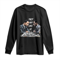 Martin Luther King Malcolm X Long Sleeve Shirt They Not Like Us Black Leaders - Wonder Print Shop