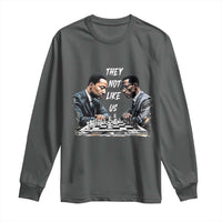Martin Luther King Malcolm X Long Sleeve Shirt They Not Like Us Black Leaders - Wonder Print Shop