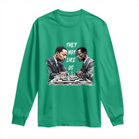 Martin Luther King Malcolm X Long Sleeve Shirt They Not Like Us Black Leaders - Wonder Print Shop