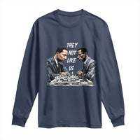 Martin Luther King Malcolm X Long Sleeve Shirt They Not Like Us Black Leaders - Wonder Print Shop