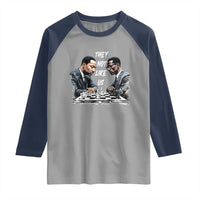 Martin Luther King Malcolm X Raglan Shirt They Not Like Us Black Leaders - Wonder Print Shop