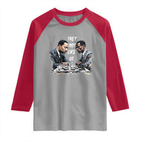 Martin Luther King Malcolm X Raglan Shirt They Not Like Us Black Leaders - Wonder Print Shop