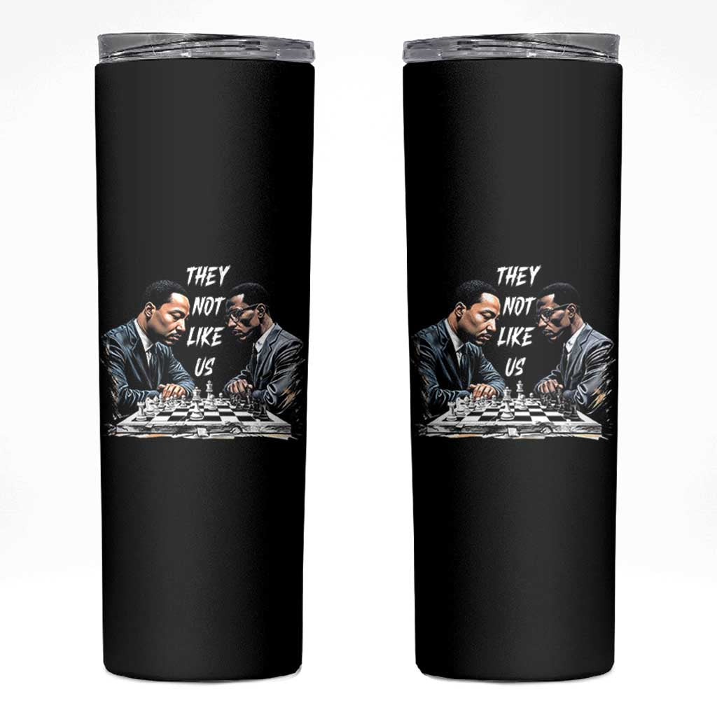 Martin Luther King Malcolm X Skinny Tumbler They Not Like Us Black Leaders - Wonder Print Shop