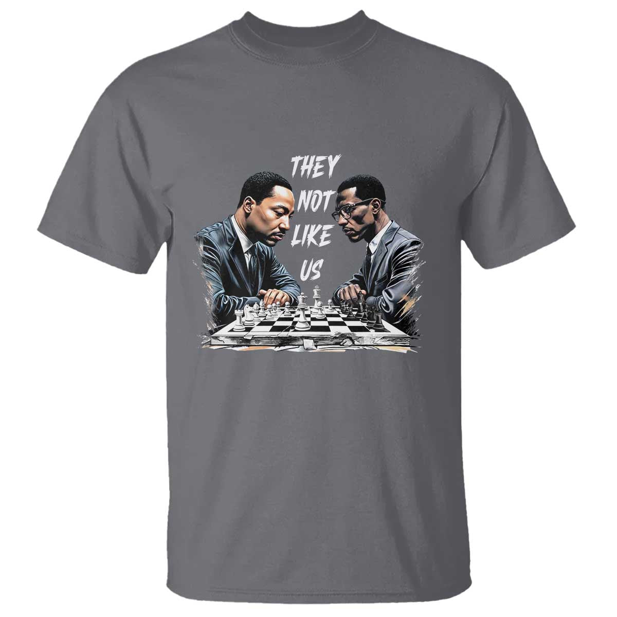 Martin Luther King Malcolm X T Shirt They Not Like Us Black Leaders - Wonder Print Shop