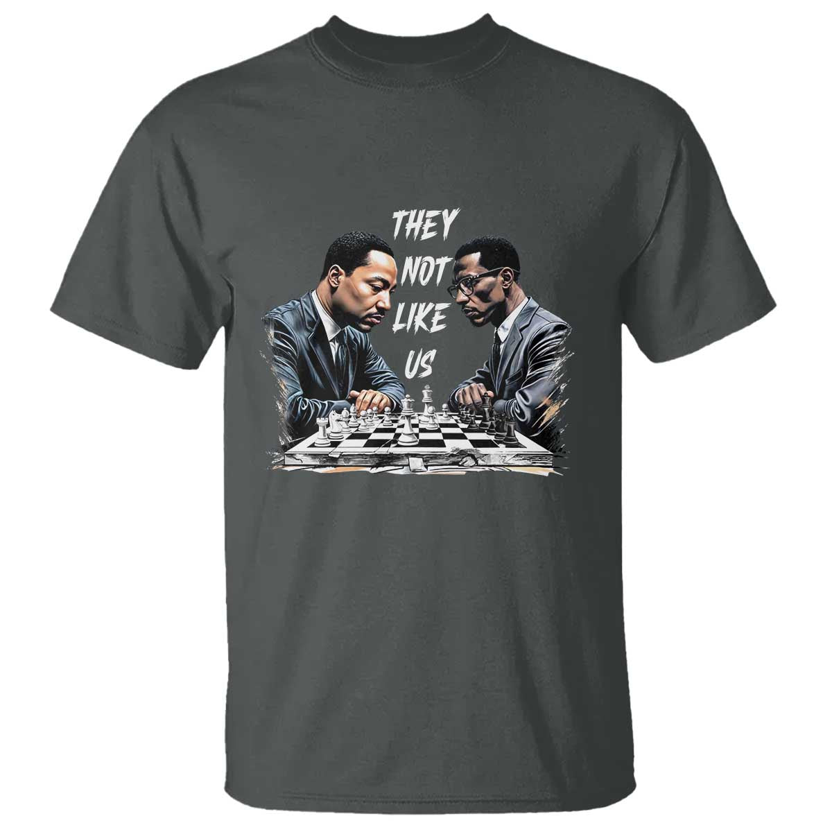 Martin Luther King Malcolm X T Shirt They Not Like Us Black Leaders - Wonder Print Shop