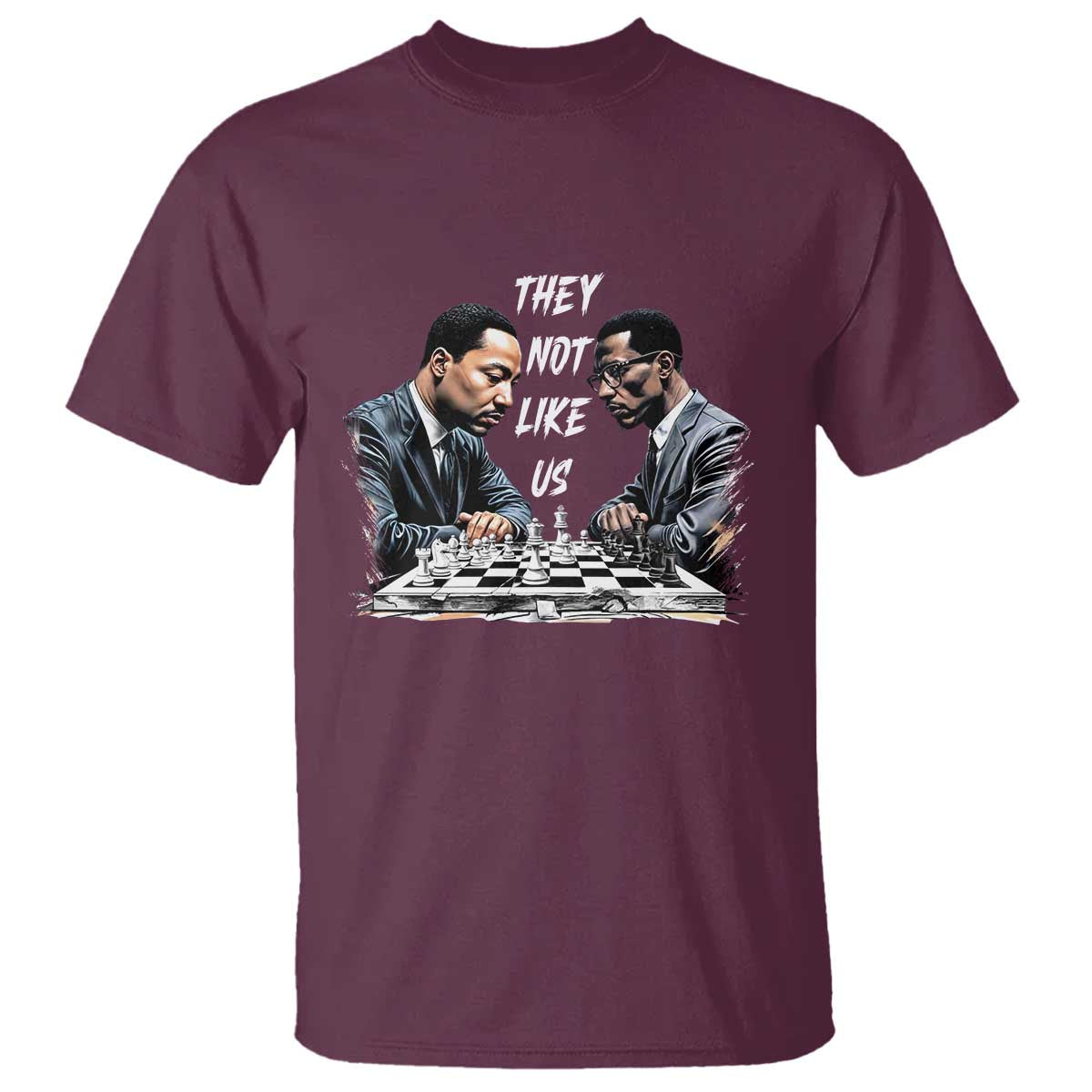 Martin Luther King Malcolm X T Shirt They Not Like Us Black Leaders - Wonder Print Shop