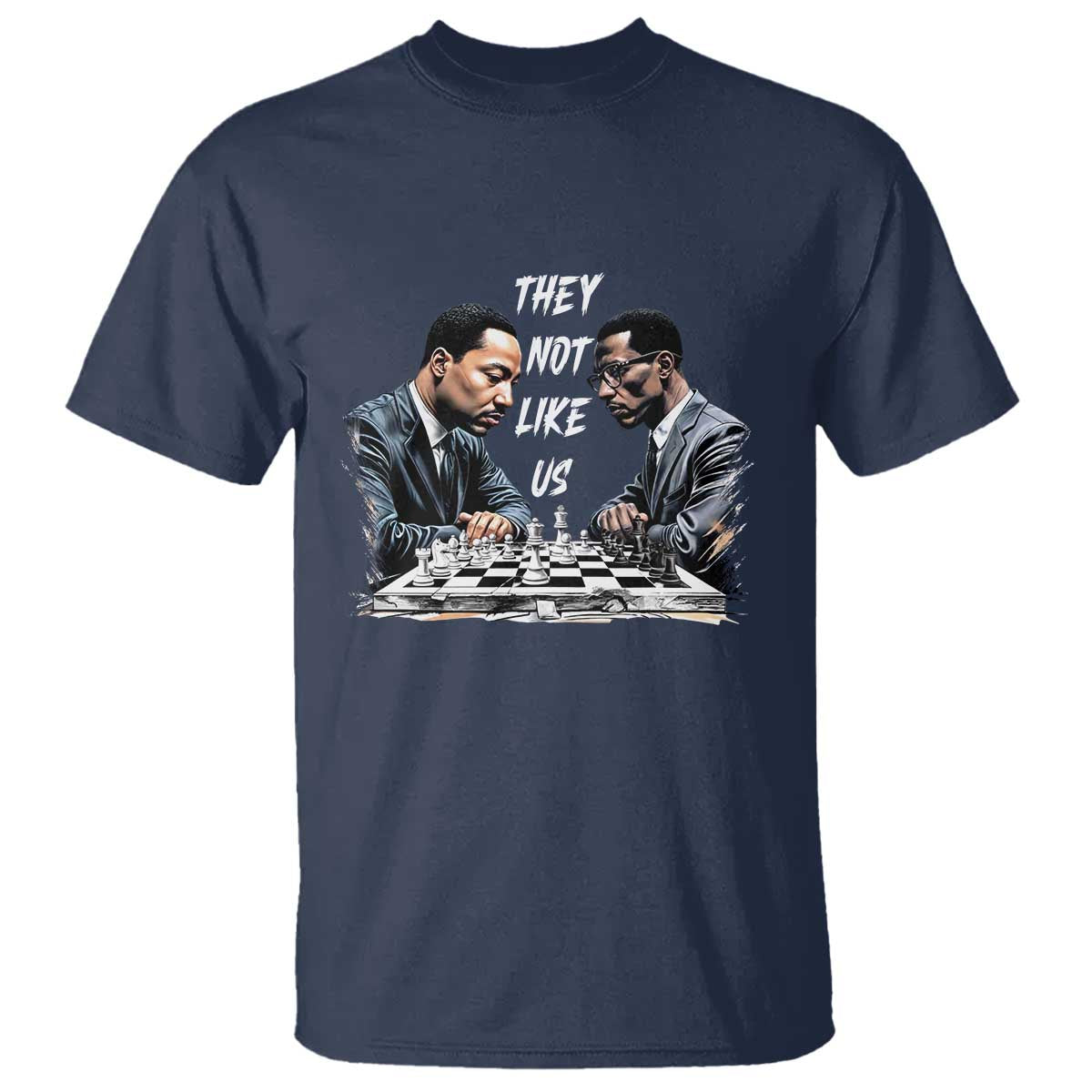 Martin Luther King Malcolm X T Shirt They Not Like Us Black Leaders - Wonder Print Shop