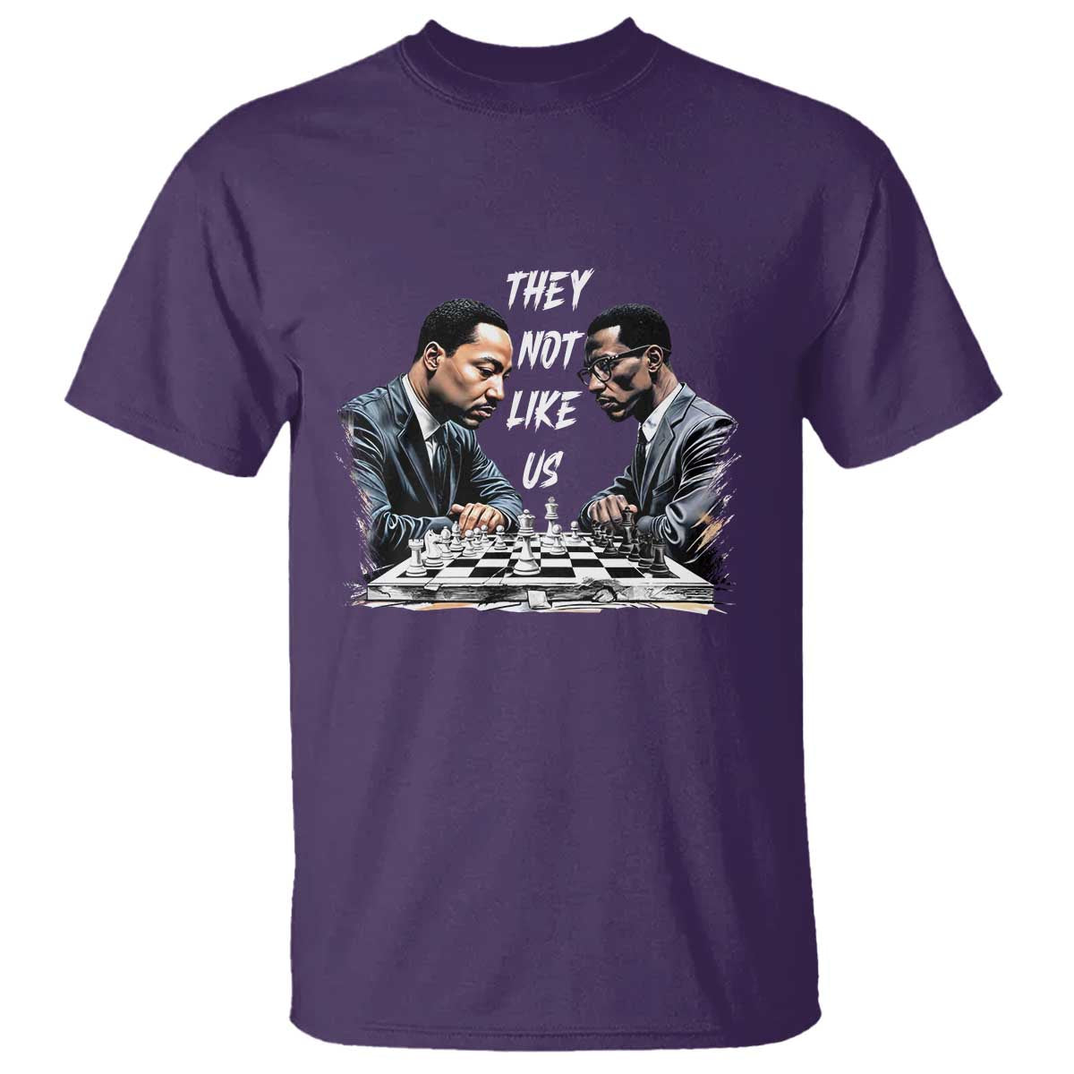 Martin Luther King Malcolm X T Shirt They Not Like Us Black Leaders - Wonder Print Shop