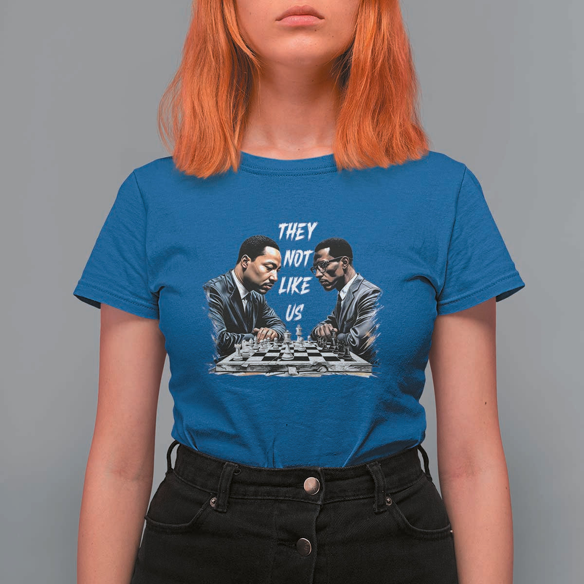 Martin Luther King Malcolm X T Shirt For Women They Not Like Us Black Leaders - Wonder Print Shop