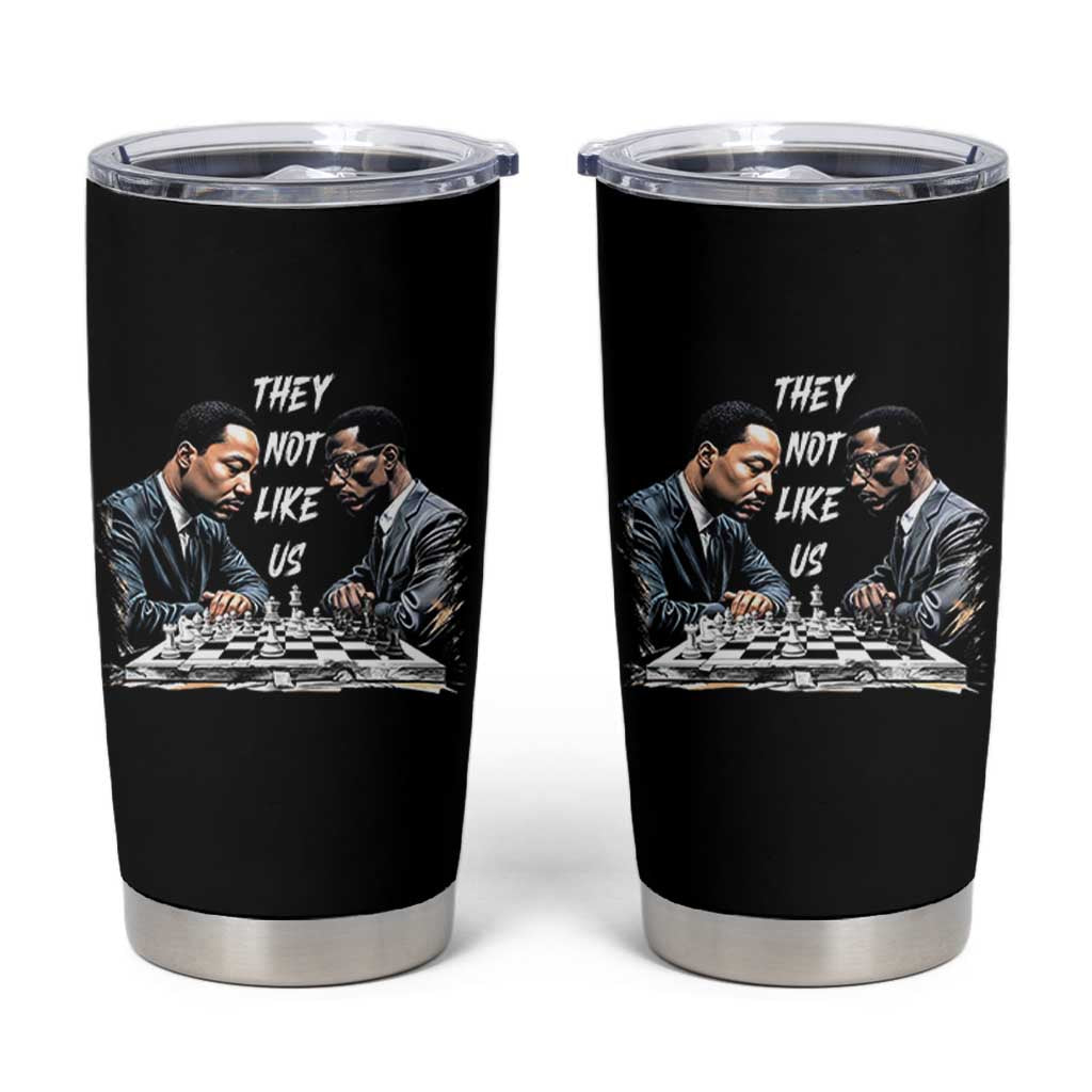 Martin Luther King Malcolm X Tumbler Cup They Not Like Us Black Leaders - Wonder Print Shop