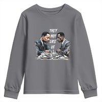 Martin Luther King Malcolm X Youth Sweatshirt They Not Like Us Black Leaders - Wonder Print Shop
