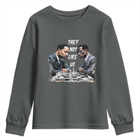 Martin Luther King Malcolm X Youth Sweatshirt They Not Like Us Black Leaders - Wonder Print Shop