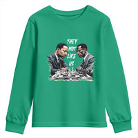 Martin Luther King Malcolm X Youth Sweatshirt They Not Like Us Black Leaders - Wonder Print Shop