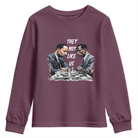 Martin Luther King Malcolm X Youth Sweatshirt They Not Like Us Black Leaders - Wonder Print Shop