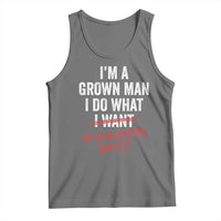 Funny Dad Girl I Am A Grown Man I Do What My Daughter Wants Tank Top Fathers Day - Wonder Print Shop