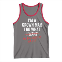 Funny Dad Girl I Am A Grown Man I Do What My Daughter Wants Tank Top Fathers Day - Wonder Print Shop