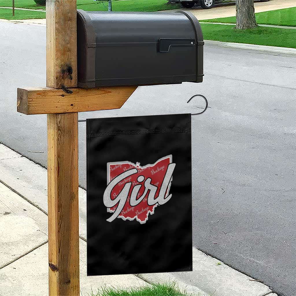 Buckeye Girl Ohio Home State Garden Flag - Wonder Print Shop