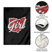 Buckeye Girl Ohio Home State Garden Flag - Wonder Print Shop