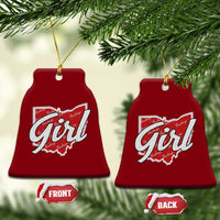 Buckeye Girl Ohio Home State Ceramic Ornament - Wonder Print Shop