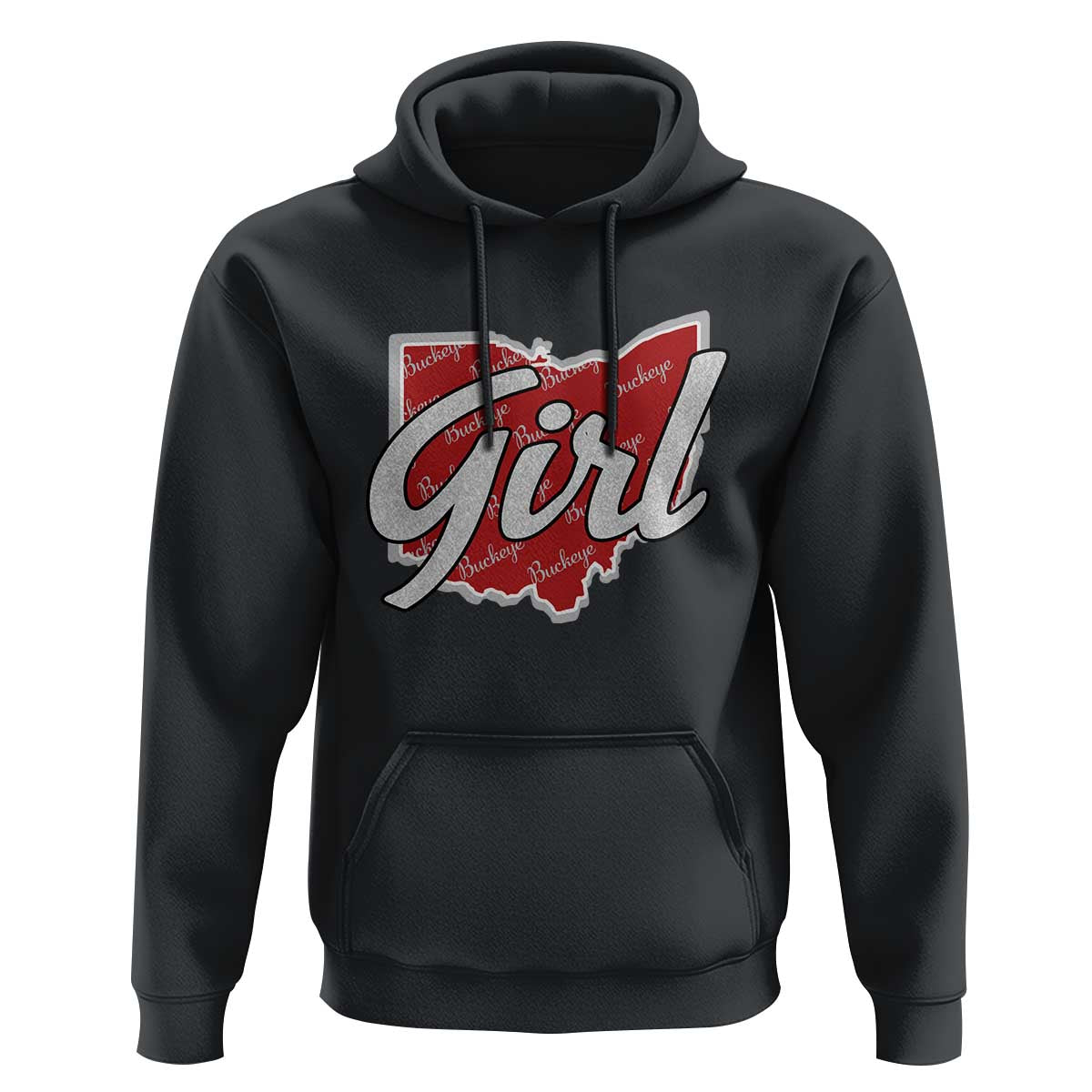 Buckeye Girl Ohio Home State Hoodie - Wonder Print Shop