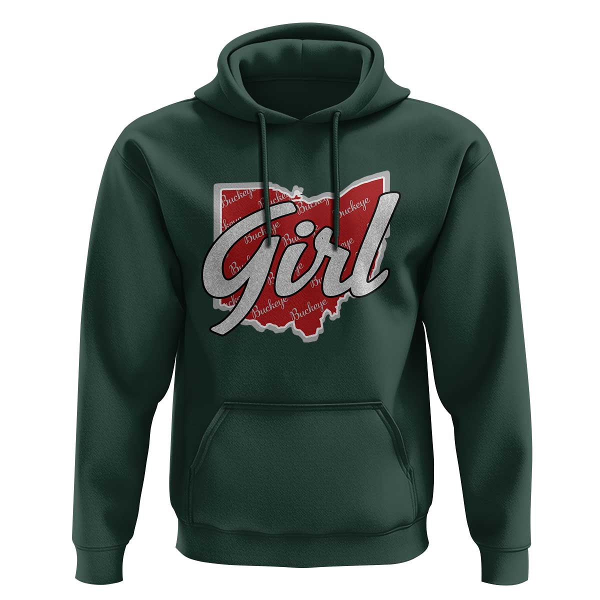 Buckeye Girl Ohio Home State Hoodie - Wonder Print Shop
