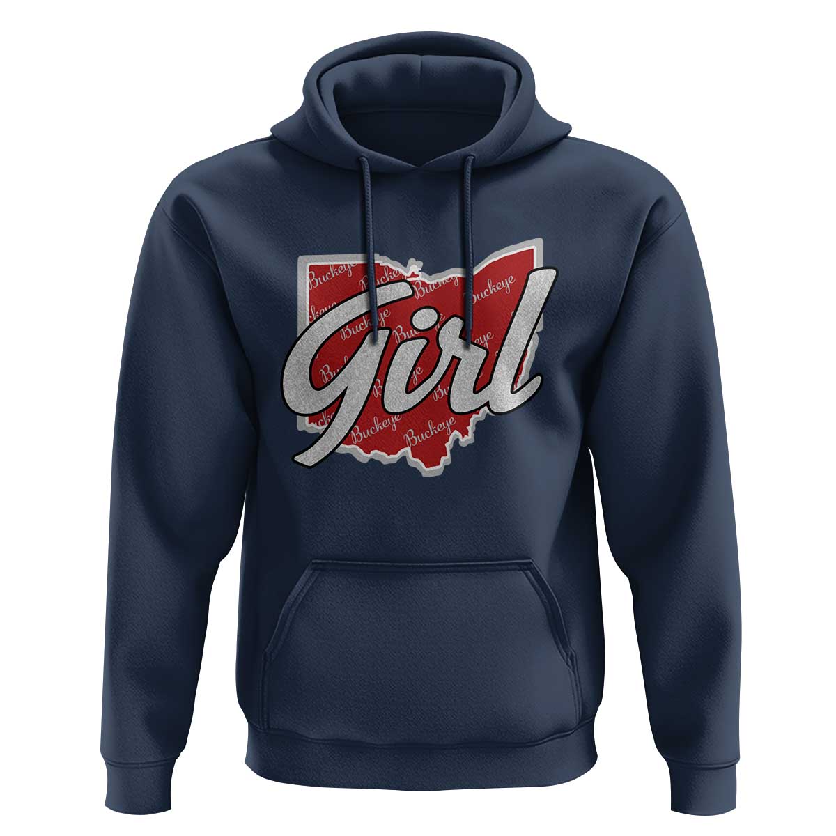 Buckeye Girl Ohio Home State Hoodie - Wonder Print Shop