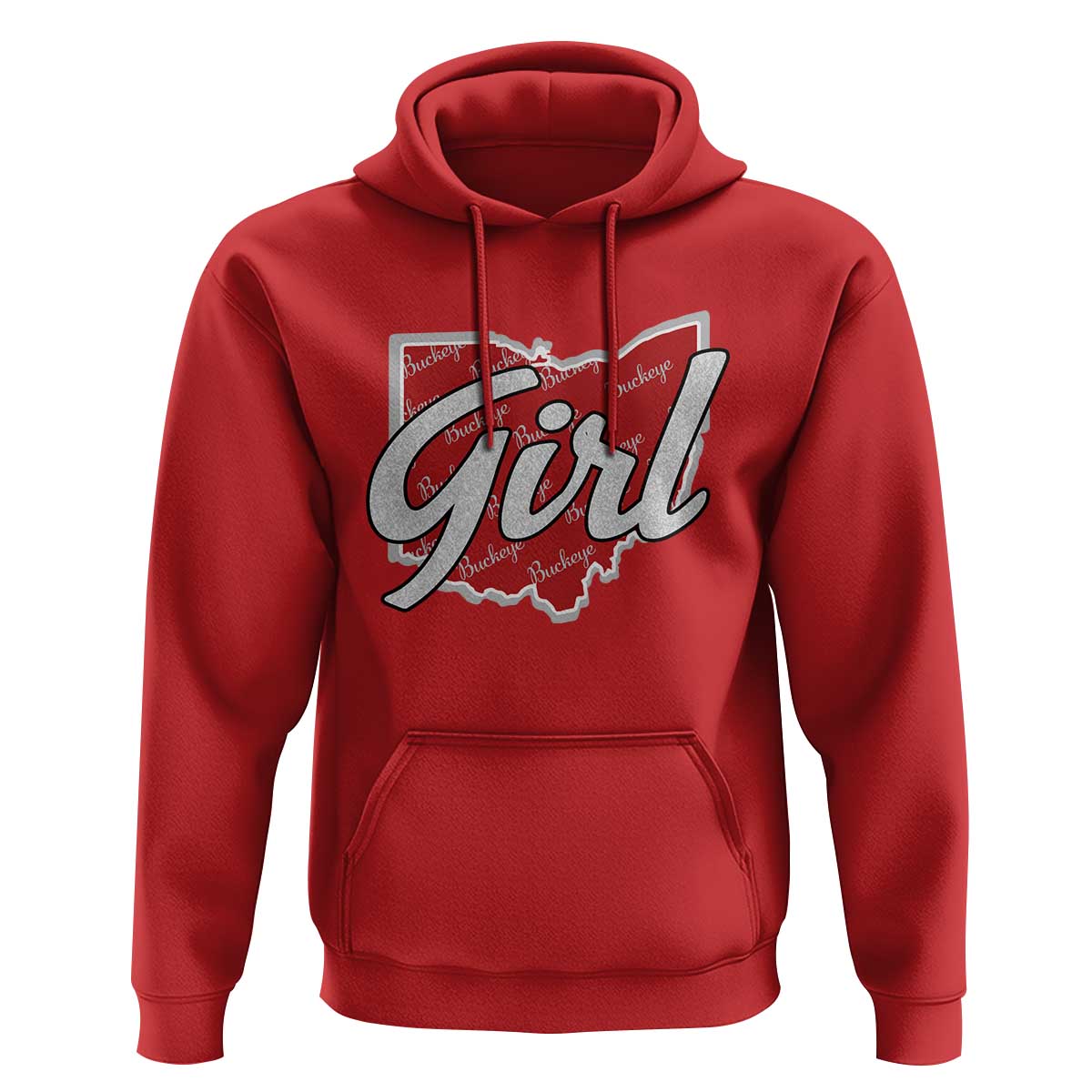 Buckeye Girl Ohio Home State Hoodie - Wonder Print Shop