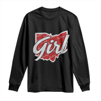 Buckeye Girl Ohio Home State Long Sleeve Shirt - Wonder Print Shop