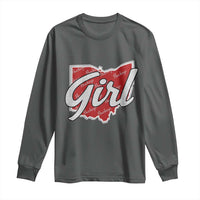 Buckeye Girl Ohio Home State Long Sleeve Shirt - Wonder Print Shop