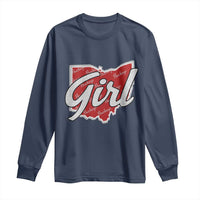 Buckeye Girl Ohio Home State Long Sleeve Shirt - Wonder Print Shop