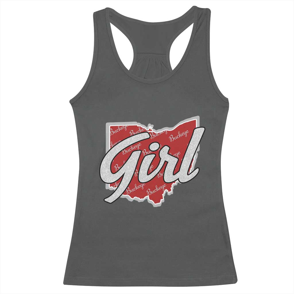Buckeye Girl Ohio Home State Racerback Tank Top - Wonder Print Shop
