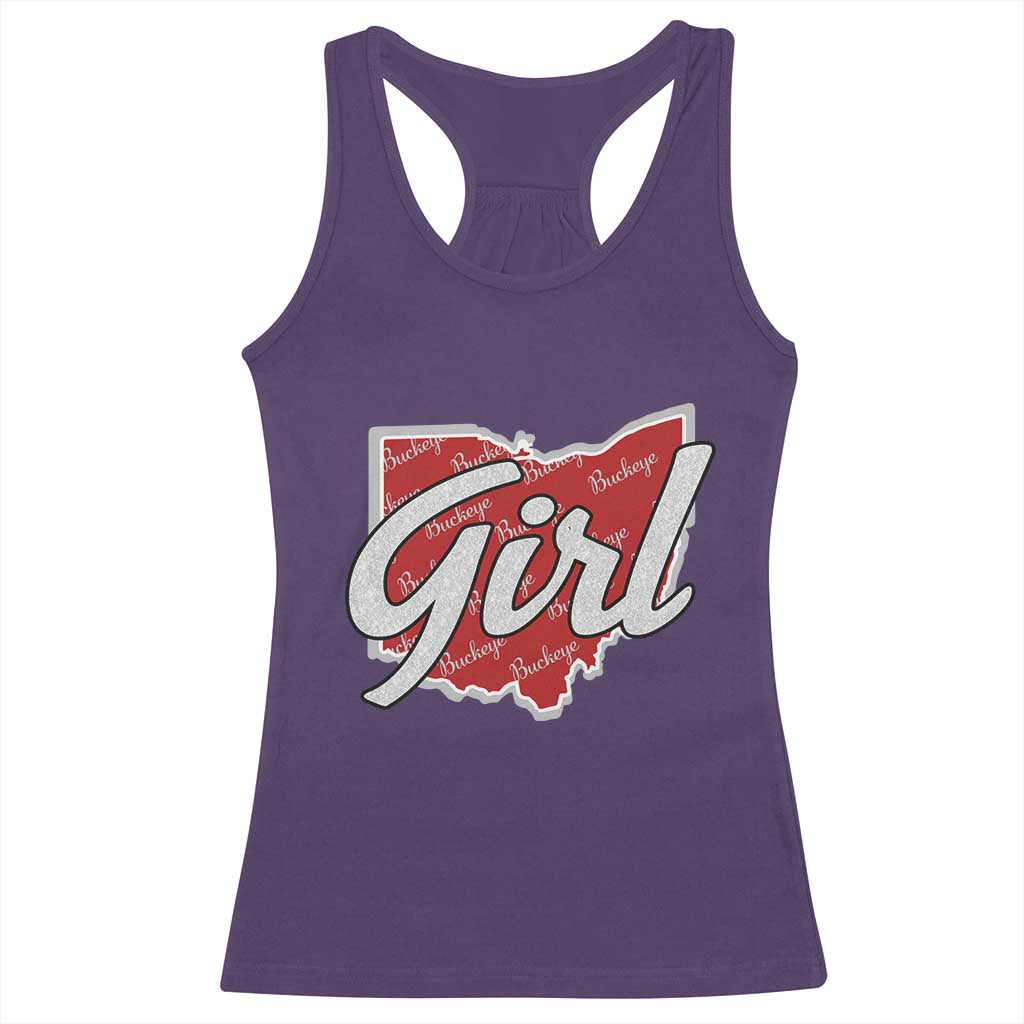 Buckeye Girl Ohio Home State Racerback Tank Top - Wonder Print Shop