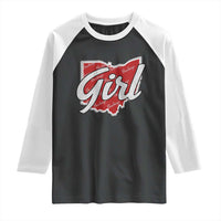 Buckeye Girl Ohio Home State Raglan Shirt - Wonder Print Shop