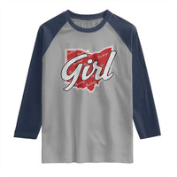 Buckeye Girl Ohio Home State Raglan Shirt - Wonder Print Shop