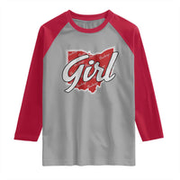 Buckeye Girl Ohio Home State Raglan Shirt - Wonder Print Shop